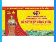 Backdrop Kết Nạp Đảng