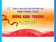 Backdrop Khai Trương