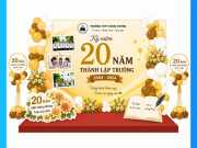 Backdrop Kỷ Niệm Thành Lập Trường