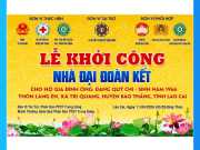 Backdrop Lễ Khởi Công