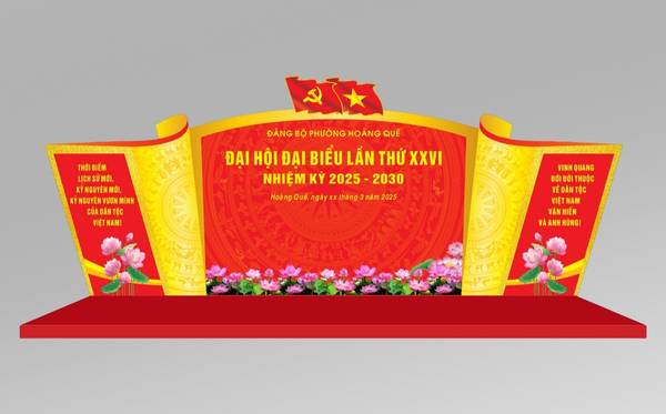 Mẫu ph&ocirc;ng nền đại hội đảng lần thứ XXVI