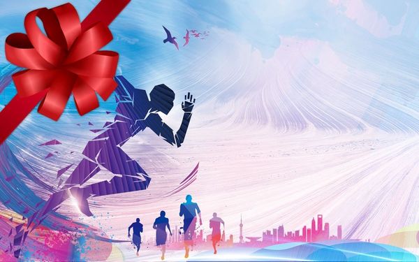 Mẫu backdrop check-in giải chạy chuy&ecirc;n nghiệp