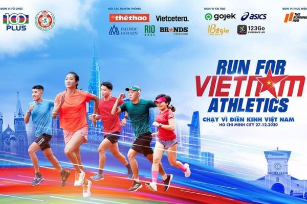 Thiết kế backdrop giải chạy theo y&ecirc;u cầu