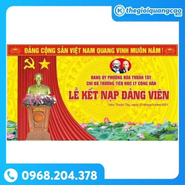Backdrop Kết Nạp Đảng