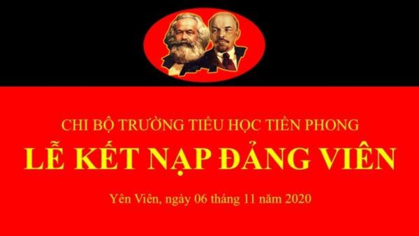 Mẫu ph&ocirc;ng nền lễ kết nạp đảng vi&ecirc;n