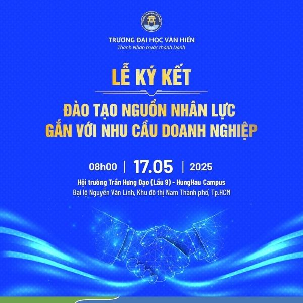 Mẫu backdrop lễ k&yacute; kết đ&agrave;o tạo nguồn nh&acirc;n lực