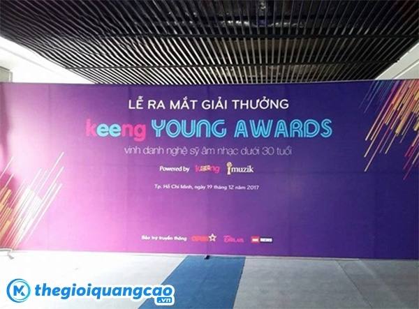 Mẫu backdrop lễ ra mắt giải thưởng