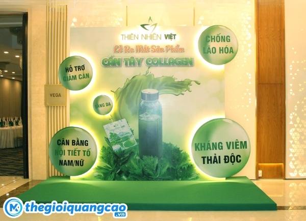 Những lưu &yacute; thiết kế, thi c&ocirc;ng backdrop cho lễ ra mắt