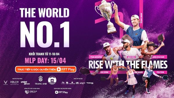 Mẫu backdrop pickleball đẹp tone t&iacute;m