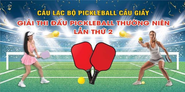 Mẫu ph&ocirc;ng nền giải thi đấu pickleball