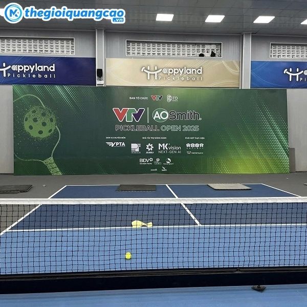 Thiết kế Backdrop Pickleball ấn tượng, s&aacute;ng tạo