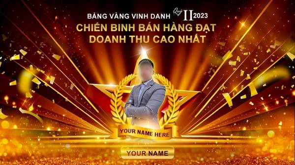 Thiết kế backdrop vinh danh chuy&ecirc;n nghiệp