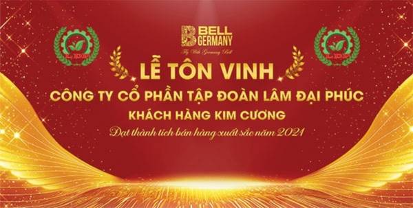 Mẫu backdrop vinh danh C&ocirc;ng ty cổ phần tập đo&agrave;n L&acirc;m Đại Ph&uacute;c