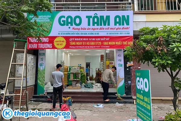 L&agrave;m bảng hiệu đại l&yacute; b&aacute;n gạo gi&aacute; rẻ, chất lượng tại TPHCM