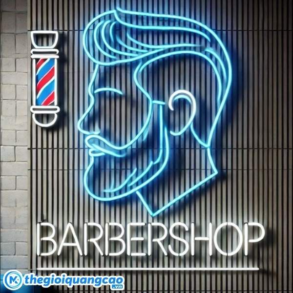 Mẫu bảng hiệu barber shop đ&egrave;n led neon sign