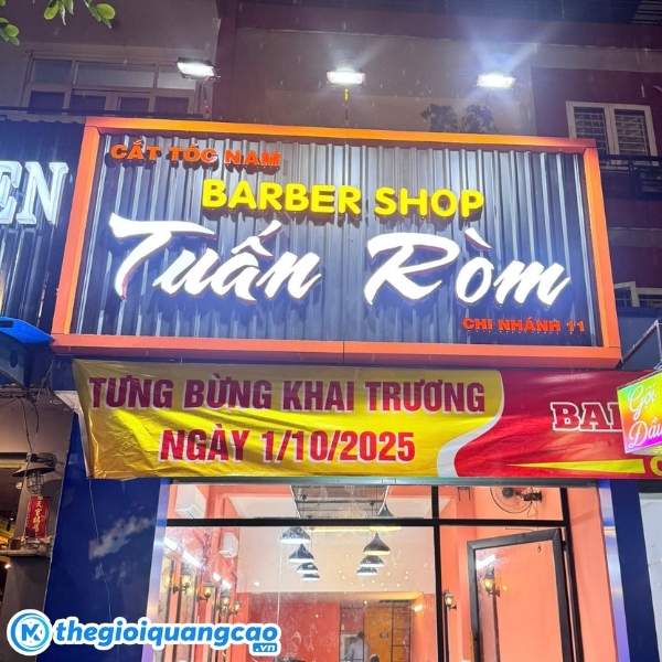 Mẫu bảng hiệu cắt t&oacute;c nam nữ chuy&ecirc;n nghiệp