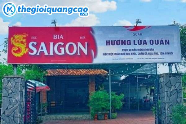 L&agrave;m bảng hiệu bia s&agrave;i g&ograve;n bằng chất liệu bạt hiflex