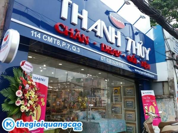 Mẫu bảng hiệu chăn ga gối đệm đẹp, chuy&ecirc;n nghiệp