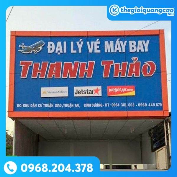 Bảng Hiệu Đại Lý Bán Vé Máy Bay