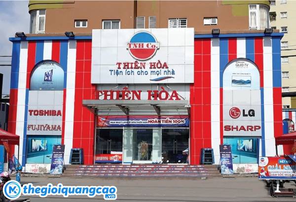 Mẫu bảng hiệu quảng c&aacute;o điện lạnh Thi&ecirc;n H&ograve;a