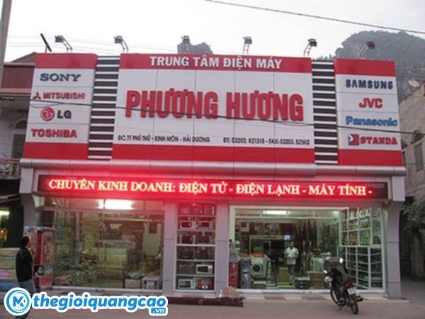 Mẫu biển quảng c&aacute;o điện lạnh Phương Hương