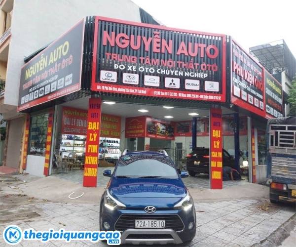 Mẫu bảng hiệu trung t&acirc;m nội thất &ocirc; t&ocirc;