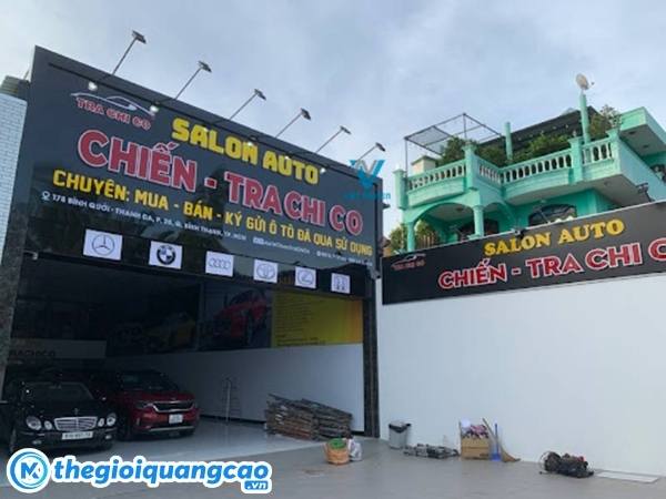 Mẫu bảng hiệu chữ nổi mica cho gara