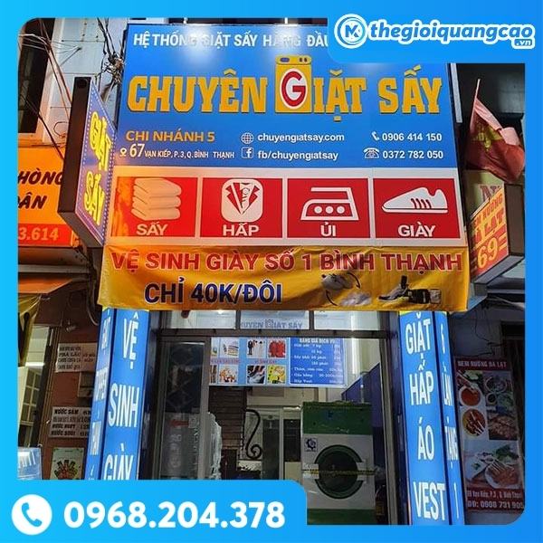 Bảng Hiệu Giặt Sấy