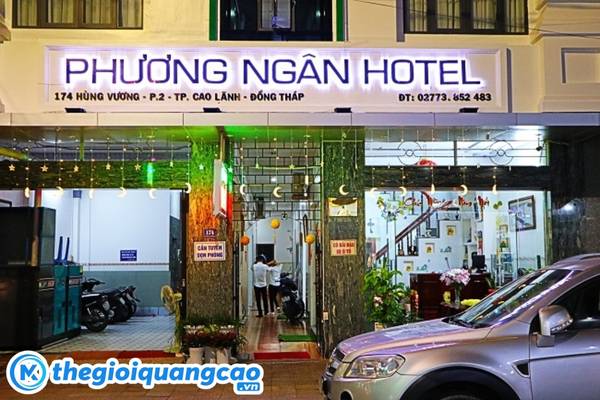 Mẫu bảng hiệu kh&aacute;ch sạn đẹp Phương Ng&acirc;n Hotel