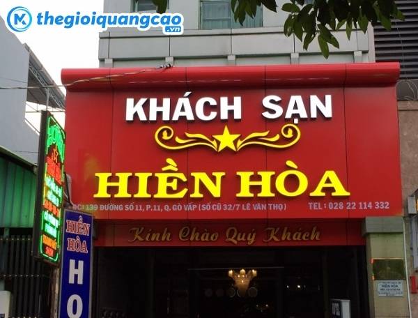 Mẫu bảng hiệu quảng c&aacute;o kh&aacute;ch sạn, nh&agrave; nghỉ đẹp