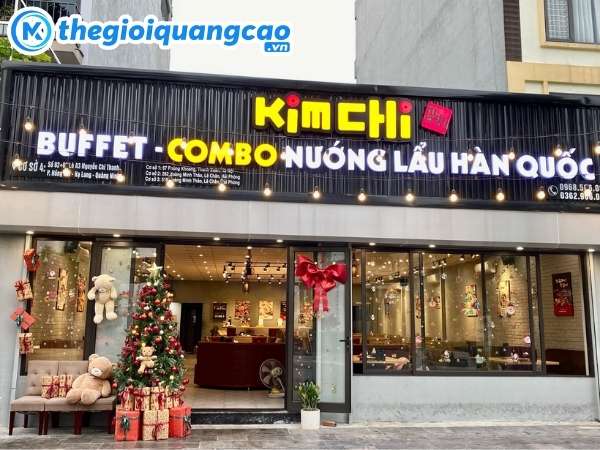 Mẫu bảng hiệu qu&aacute;n nướng buffet