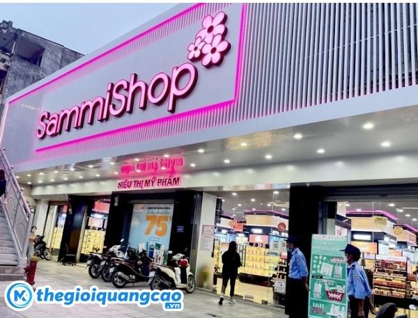 Mẫu bảng hiệu mỹ phẩm đẹp sang trọng