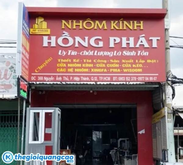Mẫu biển quảng c&aacute;o nh&ocirc;m k&iacute;nh đẹp, chuy&ecirc;n nghiệp