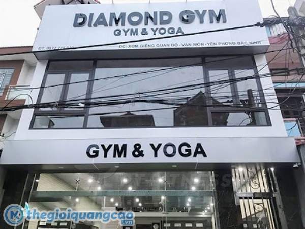 Thi c&ocirc;ng bảng hiệu ph&ograve;ng Gym trọn g&oacute;i HCM