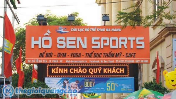 Mẫu bảng hiệu gym theo phong c&aacute;ch hiện đại