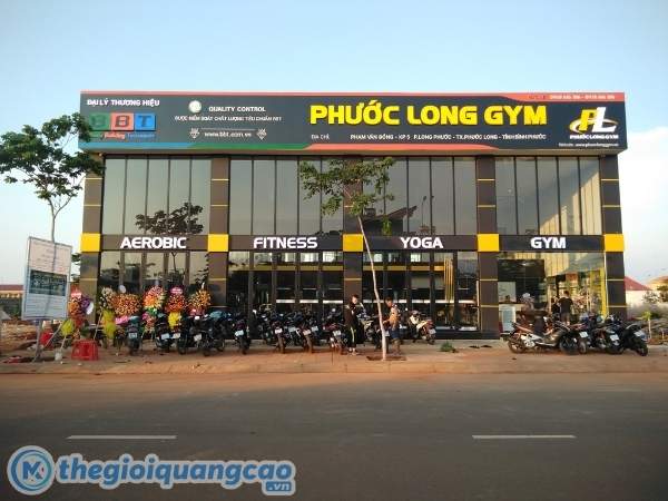 Thiết kế bảng hiệu quảng c&aacute;o ph&ograve;ng Gym theo y&ecirc;u cầu