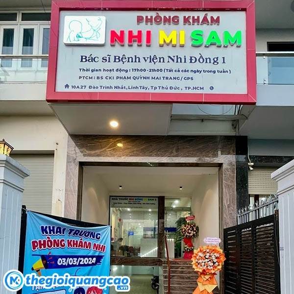 Lưu &yacute; quy định khi thiết kế bảng hiệu ph&ograve;ng kh&aacute;m nhi