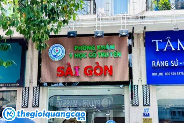 Mẫu bảng hiệu ph&ograve;ng kh&aacute;m y học cổ truyền S&agrave;i G&ograve;n