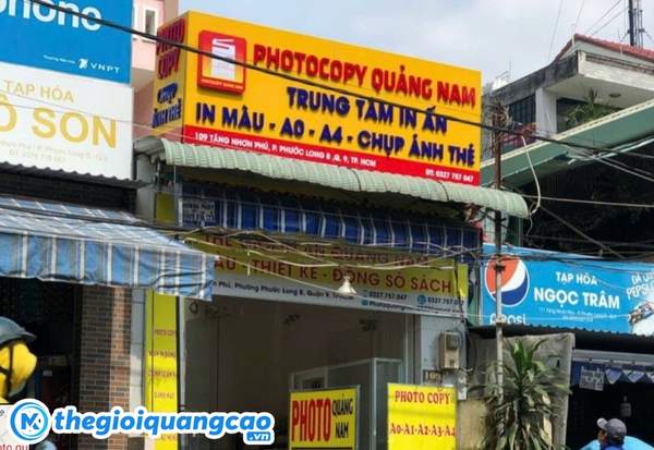 Địa chỉ thiết kế, thi c&ocirc;ng bảng hiệu quảng c&aacute;o gi&aacute; rẻ tại TPHCM