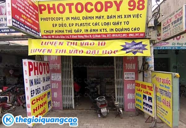 L&agrave;m bảng hiệu photocopy bạt hiflex gi&aacute; rẻ chất lượng