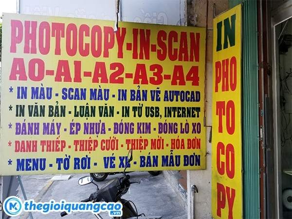 L&agrave;m biển vẫy bảng hiệu photocopy đẹp, chuy&ecirc;n nghiệp&nbsp;&nbsp;