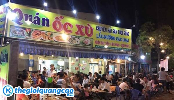 Mẫu biển hiệu quảng c&aacute;o qu&aacute;n ốc b&igrave;nh d&acirc;n&nbsp;
