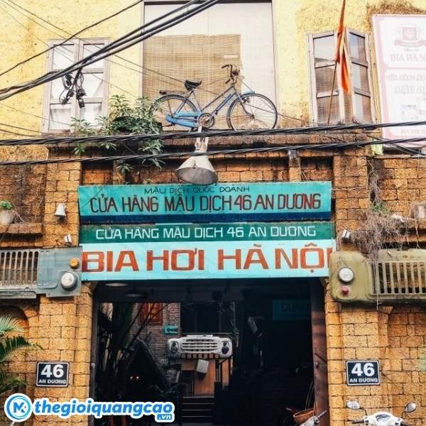 Mẫu bảng hiệu s&agrave;i g&ograve;n xưa bia hơi h&agrave; nội