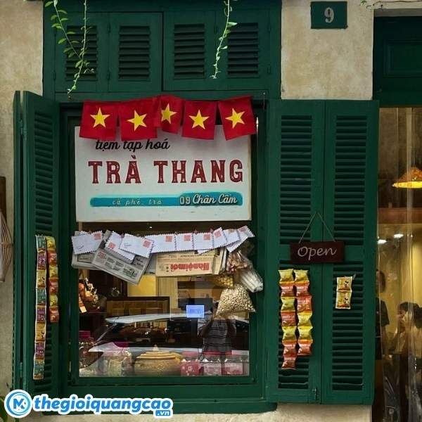 Mẫu bảng hiệu xưa tiệm tạp h&oacute;a