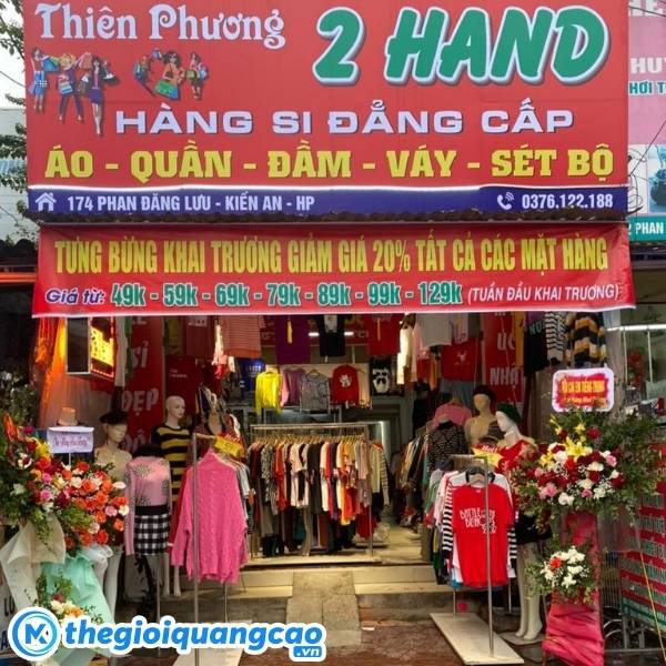 Mẫu bảng hiệu shop đồ si Thi&ecirc;n Phương