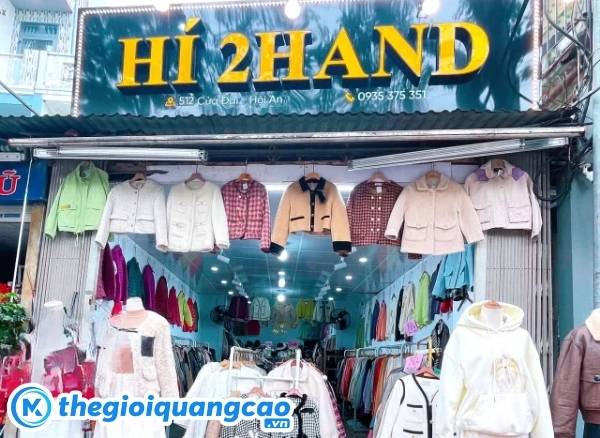 Mẫu bảng hiệu shop H&iacute; 2hand