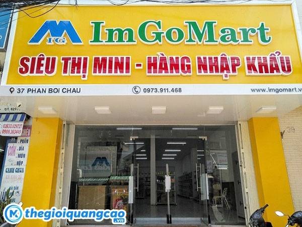 Mẫu bảng hiệu tạp h&oacute;a đẹp cho h&agrave;ng nhập khẩu&nbsp;