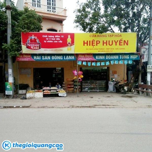 Mẫu bảng hiệu tạp h&oacute;a Hiệp Huyền