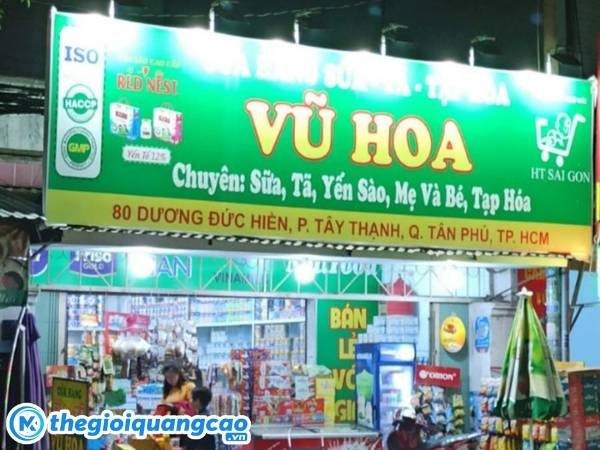 L&agrave;m bảng hiệu tạp h&oacute;a gi&aacute; gi&aacute; rẻ TPHCM