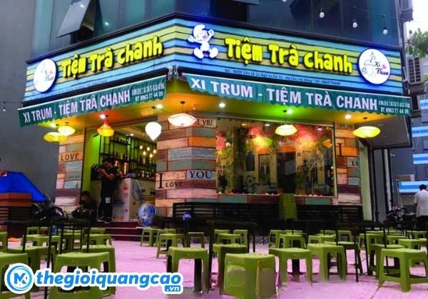 L&agrave;m bảng hiệu tr&agrave; chanh gi&aacute; rẻ chất lượng tại TPHCM